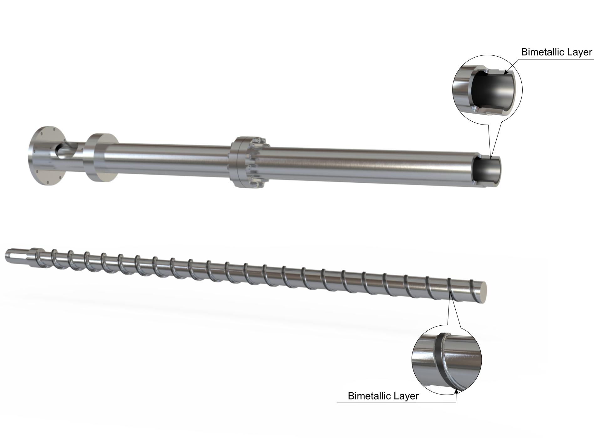 Bimettalic Screw Barrel